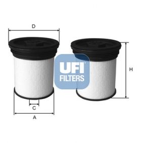 2604700 UFI Filtro carburante