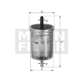 WK68 MANN-FILTER Filtro carburante