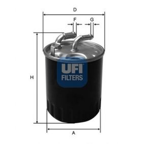 2407700 UFI Filtro carburante