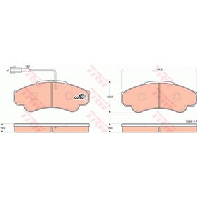 GDB1518 TRW COTEC Kit pastiglie freno Freno a disco