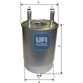 2414700 UFI Filtro carburante