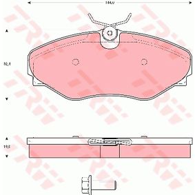 GDB1574 TRW Kit pastiglie freno Freno a disco