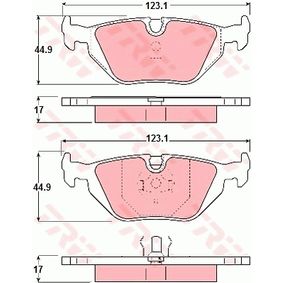 GDB1189 TRW COTEC Kit pastiglie freno Freno a disco