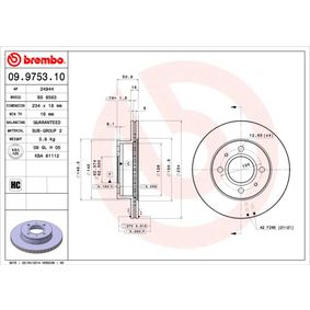 09.9753.10 BREMBO Disco freno