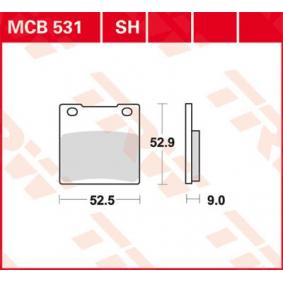 MCB531 TRW Kit pastiglie freno Freno a disco