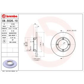 08.5026.10 BREMBO Disco freno