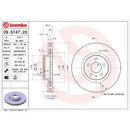 09.5147.20 BREMBO Disco freno