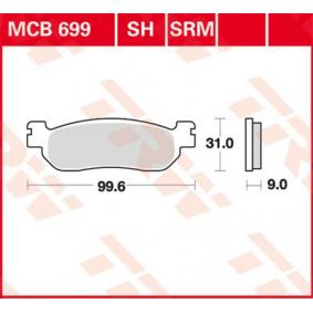 MCB699SRM TRW Kit pastiglie freno Freno a disco