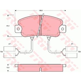 GDB901 TRW Kit pastiglie freno Freno a disco