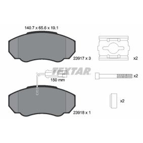 2391701 TEXTAR Kit pastiglie freno Freno a disco