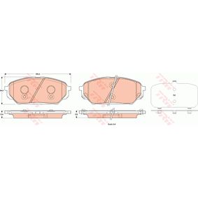 GDB3527 TRW Kit pastiglie freno Freno a disco