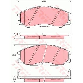 GDB3257 TRW Kit pastiglie freno Freno a disco