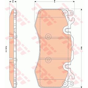 GDB1834 TRW COTEC Kit pastiglie freno Freno a disco