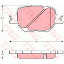 GDB3316 TRW COTEC Kit pastiglie freno Freno a disco