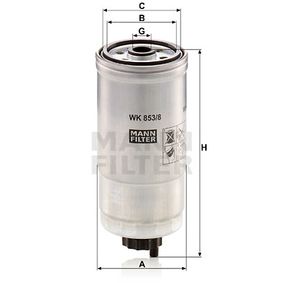 WK853/8 MANN-FILTER Filtro carburante