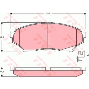 GDB3270 TRW COTEC Kit pastiglie freno Freno a disco