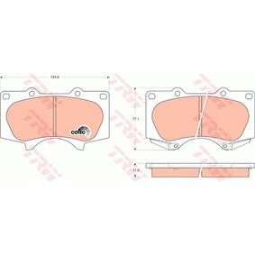 GDB3364 TRW COTEC Kit pastiglie freno Freno a disco