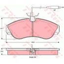 GDB1106 TRW COTEC Kit pastiglie freno Freno a disco