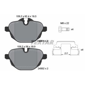 2456101 TEXTAR Kit pastiglie freno Freno a disco