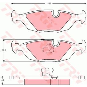 GDB1068 TRW Kit pastiglie freno Freno a disco