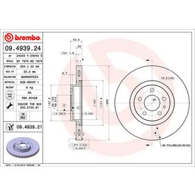 09.4939.24 BREMBO Disco freno