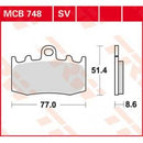 MCB748 TRW Kit pastiglie freno Freno a disco