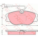 GDB1058 TRW Kit pastiglie freno Freno a disco