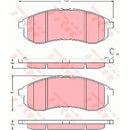 GDB3380 TRW COTEC Kit pastiglie freno Freno a disco