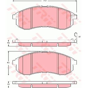 GDB3380 TRW COTEC Kit pastiglie freno Freno a disco