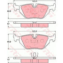 GDB1343 TRW Kit pastiglie freno Freno a disco