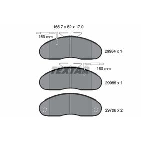 2998401 TEXTAR Kit pastiglie freno Freno a disco