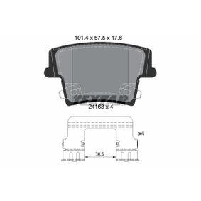 2416303 TEXTAR Kit pastiglie freno Freno a disco