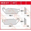 MCB677 TRW Kit pastiglie freno Freno a disco