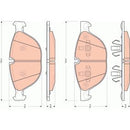 GDB1728 TRW COTEC Kit pastiglie freno Freno a disco