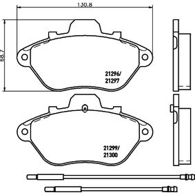 2129602 TEXTAR Kit pastiglie freno Freno a disco