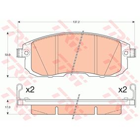 GDB3616 TRW Kit pastiglie freno Freno a disco