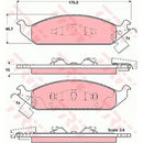 GDB4016 TRW Kit pastiglie freno Freno a disco