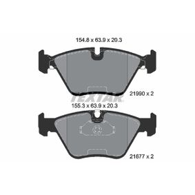 2199003 TEXTAR Kit pastiglie freno Freno a disco