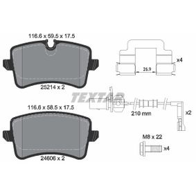 2521403 TEXTAR Kit pastiglie freno Freno a disco