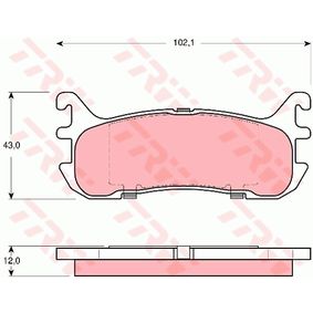 GDB3319 TRW Kit pastiglie freno Freno a disco