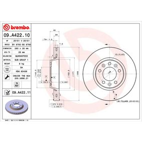 09.A422.10 BREMBO Disco freno