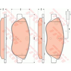 GDB1855 TRW COTEC Kit pastiglie freno Freno a disco