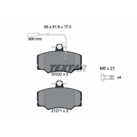 2033201 TEXTAR Kit pastiglie freno Freno a disco