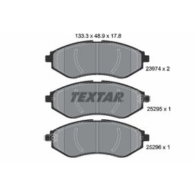 2397406 TEXTAR Kit pastiglie freno Freno a disco