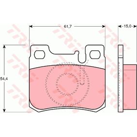 GDB1130 TRW COTEC Kit pastiglie freno Freno a disco