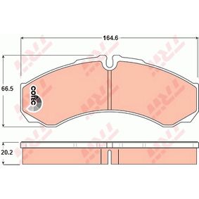 GDB1345 TRW COTEC Kit pastiglie freno Freno a disco