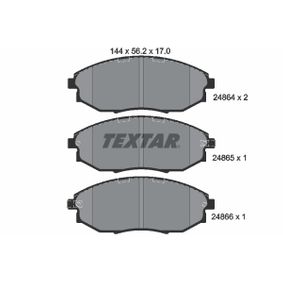 2486401 TEXTAR Kit pastiglie freno Freno a disco