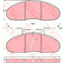 GDB1069 TRW COTEC Kit pastiglie freno Freno a disco