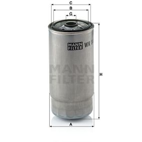 WK845/7 MANN-FILTER Filtro carburante