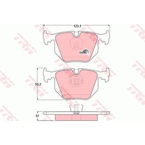 GDB1119 TRW COTEC Kit pastiglie freno Freno a disco